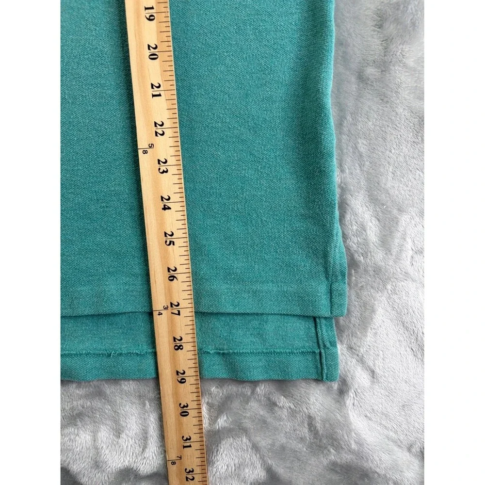 Polo Ralph Lauren Classic Fit Men's Shirt L Green Two-button Placket